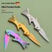 Folding Creative Shark Mini Outdoor Tactical EDC Tool Portable Cutter Express Keychain Fruit Pocket Knife_desvips.com