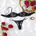 European and American fresh flower embroidery sexy lingerie sexy bra sexy suit ladies 23171_desvips.com