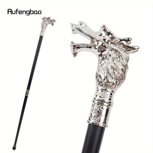 White Luxury Dragon Head Cane Fashion Stage Cane Decorative Stick Decorative Cane Cosplay And Parties, For Cosplay & Party_desvips.com