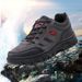 Men's Outdoor Climbing Large Size Lace-Up Work Boots Leather Surface Labor Protection Sports Shoes Breathable Warm_desvips.com