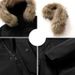 Men's Thick Down Jacket With Detachable Raccoon Fur Hood - 90% White Duck Down, Windproof & Warm Coat For Business Casual Wear_desvips.com