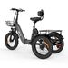PVY F20 Foldable Electric Tricycle, 48V 21Ah Battery,for Seniors & Cargo Hauling_desvips.com