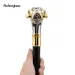 Golden Silver Dog Handle Luxury Stage Cane Decorative Stick Decorative Cane Halloween Cosplay And Parties, For Cosplay & Party_desvips.com