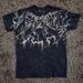 New Fashion Brand Affliction Crow Skull Print T-Shirt Gothic High Street Short Sleeve Top_desvips.com