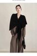 Lazy Going Out On The Street, Including Wool Triangle Scarf, Women's Autumn And Winter Neck Guards, Warm Neck Scarves, Solid Color Shawls_desvips.com