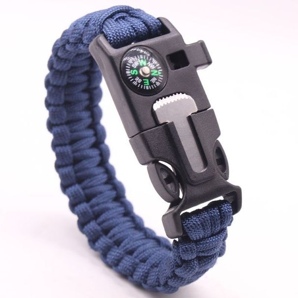 Umbrella Rope Flint, Multifunctional Compass, Tactical Bracelet, Outdoor Mountain Climbing And Rescue Whistle Survival_desvips.com