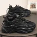 2025 New Minimalist Breathable Men's Sports Summer Platform Height Increasing Sneakers Black White Casual Outdoor_desvips.com