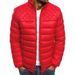 Winter Men's Diamond Pattern Casual Stand Collar Slim Fit Solid Color Coat Warm Cotton Jacket_desvips.com