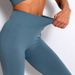 Cross-Border European And American Style Peach Threaded Yoga High Waist Beautiful Buttocks Sports Tight Seamless Hip_desvips.com