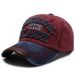 Men's Vintage Washed Fabric Made Old Baseball Cap Embroidered Letter Curved Brim Peaked Cap Outdoor Sports Sun Hat_desvips.com