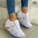 Low top sports shoes women new autumn casual thick soled serrated daddy shoes single shoes_desvips.com