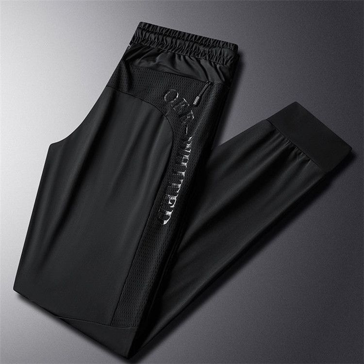 Men's Ice Silk Casual 2026 Summer Outdoor Quick-Dry Sports Jogger Pants Thin Breathable Large Size Trousers For Men_desvips.com
