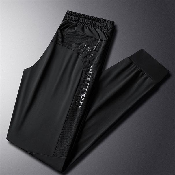 Men's Ice Silk Casual 2026 Summer Outdoor Quick-Dry Sports Jogger Pants Thin Breathable Large Size Trousers For Men_desvips.com