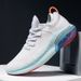 Unbeatable Quality Men's 2025 Spring/Summer New Korean Fashion Mesh Sports Casual 46 Large Running Shoes_desvips.com