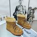 European Style Women's Sheepskin Snow Boots Winter New Flat Non-Slip Warm Casual Versatile Northeast Cotton Shoes_desvips.com