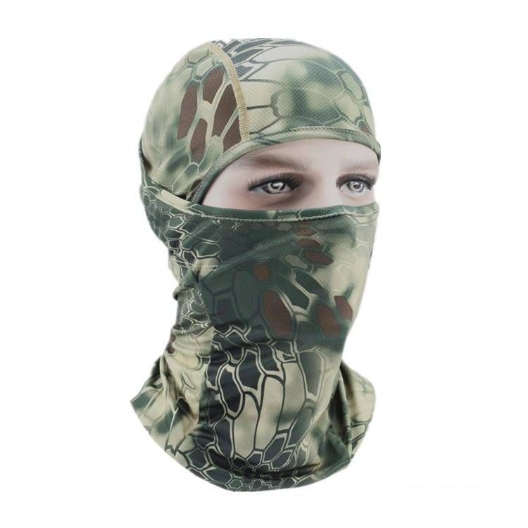 Tactical Balaclava Face Mask - Camouflage Snake Pattern, Breathable & Windproof For Motorcycle Riding, Cycling, Outdoor Sports_desvips.com