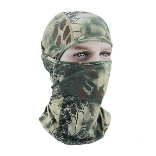 Tactical Balaclava Face Mask - Camouflage Snake Pattern, Breathable & Windproof For Motorcycle Riding, Cycling, Outdoor Sports_desvips.com