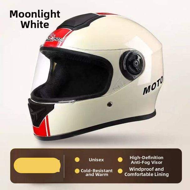 Electric Vehicle Helmet, Men's All Season Motorcycle Full Face Helmet, Women's Winter Warm Riding Safety Helmet_desvips.com