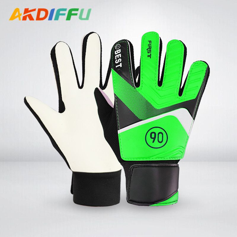 Manufacturer Wholesale Children's Soccer Latex Goalkeeper Gloves Hand Protection Anti-Collision One-Piece Dropshipping_desvips.com