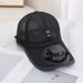 Solar Powered Rechargeable Fan Baseball For Men 2025 New Women's Spring Summer Sun Protection Visor Duckbill Cap_desvips.com