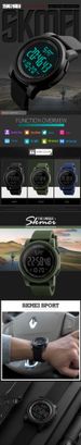 Skmei Sport Multi-Functional Watch: Waterproof, EL Light, Alarm, 12/24H, 50M Depth_desvips.com