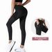 High-Waisted Slimming Yoga Pants Notting Nude Feel Tummy Control Quick Drying For Running Exercise Fitness Sports Clothing_desvips.com