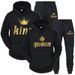 Autumn Winter Fleece Sports Couple Men's Sweatshirt Women's Suit Women_desvips.com