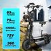 X14 10000W Dual Motor 72V40Ah Battery Electric Scooter 14 Inch Tyres Max Speed 65Mph Range 75Miles Lcd Display Foldable Escooter_desvips.com