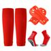 Football Shin Guards Mid Tube Football Socks Knitted Socks Three Piece Set Children's Sports Shin Guards Protective Gear_desvips.com
