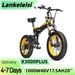 LANKELEISI X3000 Plus Electric Bike 20'' Tires 1000W Motor 48V 17.5Ah Battery_desvips.com