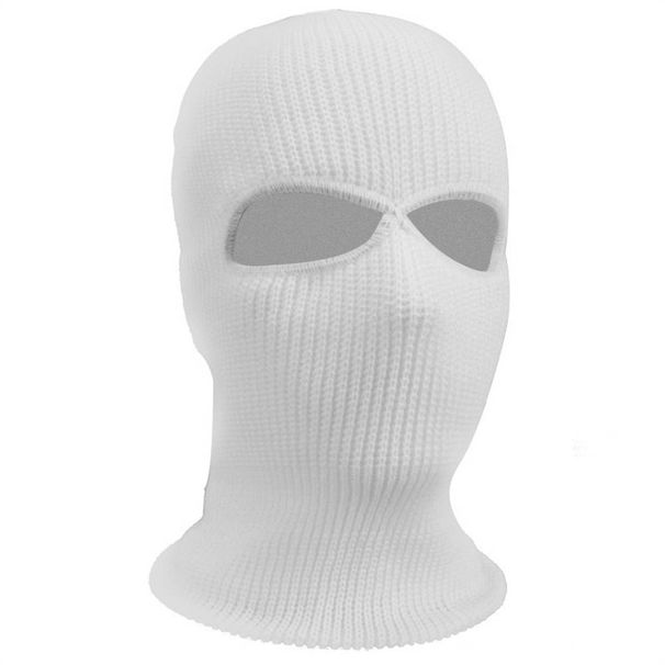 Two Hole Knitted Hat Sports Face Mask Winter Face Mask Warm Hood Men's Skiing Cycling Face Mask_desvips.com