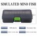 Lure Bait New Lure Box Transparent Gray Plug In Baffle Multi Function Portable Lure Sequin Storage Box_desvips.com