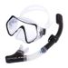 Xialangfeng HD Diving With Full Dry Snorkel, Includes Water Stop Valve, Snorkeling Large Frame Swimming Goggles_desvips.com