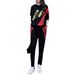 001 Plus Size Women's Fashionable Youthful Hooded Sweatshirt Sports Spring Autumn New Style Slimming Two-Piece Set For_desvips.com