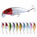10-Color Floating Minnow Lure - Lifelike Hard Bait For Bass & Pike Fishing - ABS Plastic Topwater Lures For Freshwater & Saltwater_desvips.com