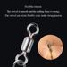 50/100PCS Pin Bearing Rolling Swivel Stainless Steel Snap Pike Fishing Accessories Connector Fishhook Lure Swivels Tackle_desvips.com