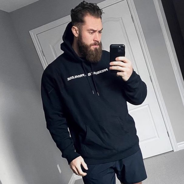 Chris Fleece-Lined Letter Hoodie For Men, Loose Fit, Large Size, Casual Fitness, Autumn Winter Pullover, Trendy And_desvips.com