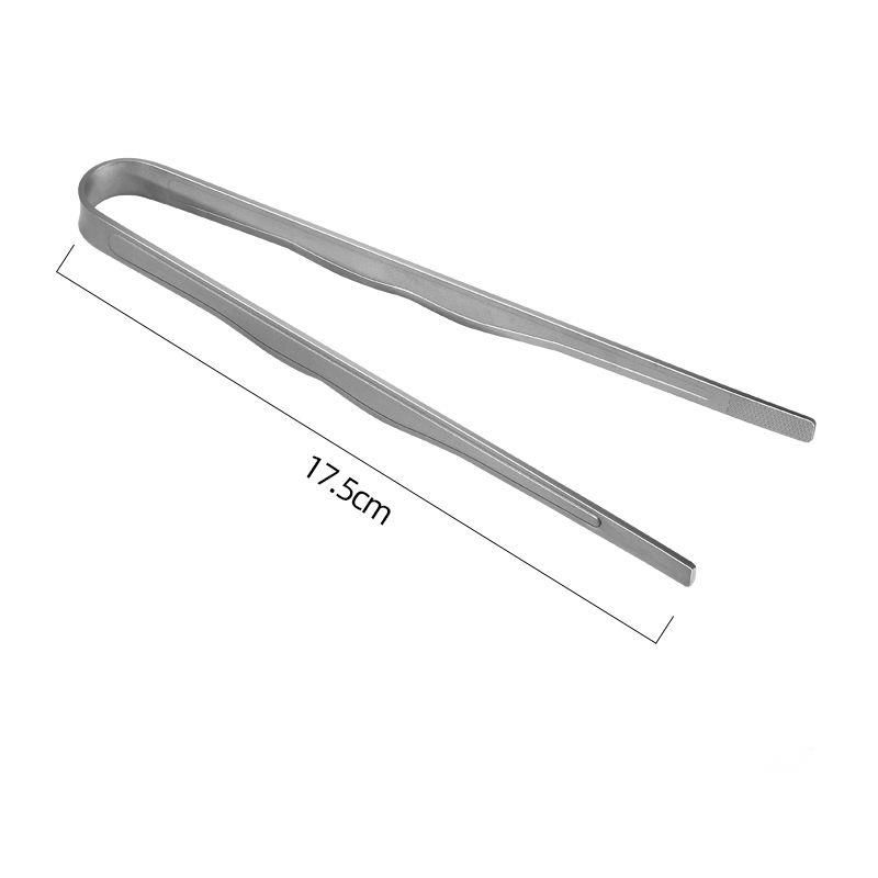 Pure Titanium Outdoor Camping Tableware Picnic BBQ Grilling Tongs One-piece Molded Anti-scald High Temperature Resistant_desvips.com