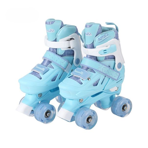 Children's Flash Skates, Double-rowed Quad Shoes, Roller Skating, Roller Skates_desvips.com