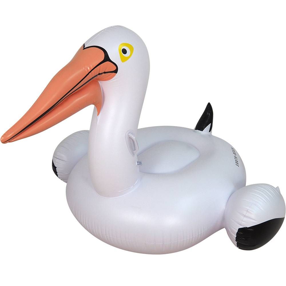 Inflatable Pelican Ride - Giant Swan-Shaped Floating Lounger For Adults, Pool & Beach Fun_desvips.com