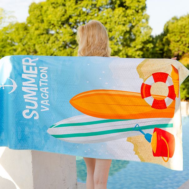 Swimming Towels Velvet Beach Towel For Swimming At The Seaside Absorbent And Sand Free Bath Towel Breathable Friendly And Quick Drying Beach Towel_desvips.com