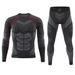 Autumn Winter Outdoor Men's Cycling Yoga Body Shaping Sports Underwear Ski Suit Thermal Set_desvips.com
