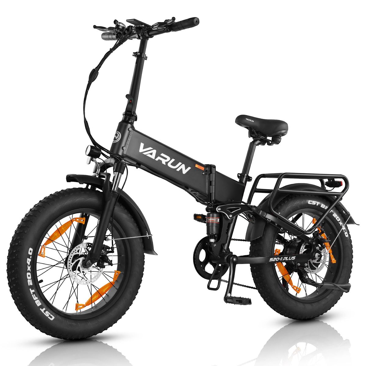 VARUN S20-2 Folding Electric Bike Full Suspension 20Inch With 48V 13Ah Battery_desvips.com