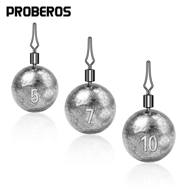 Round Swivel Fishing Weighted Texas Anti-Entanglement Lead Sinker Free Rig_desvips.com