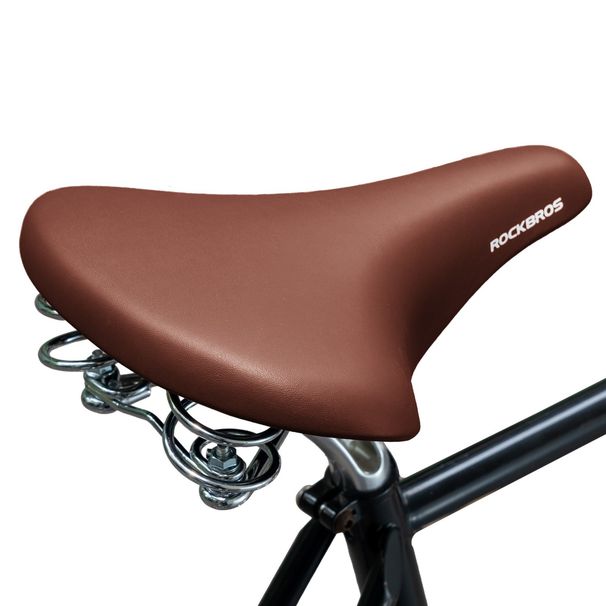 ROCKBROS Bicycle Saddle Comfortable Ergonomic Water-Repellent Road Bike Saddle Brown_desvips.com
