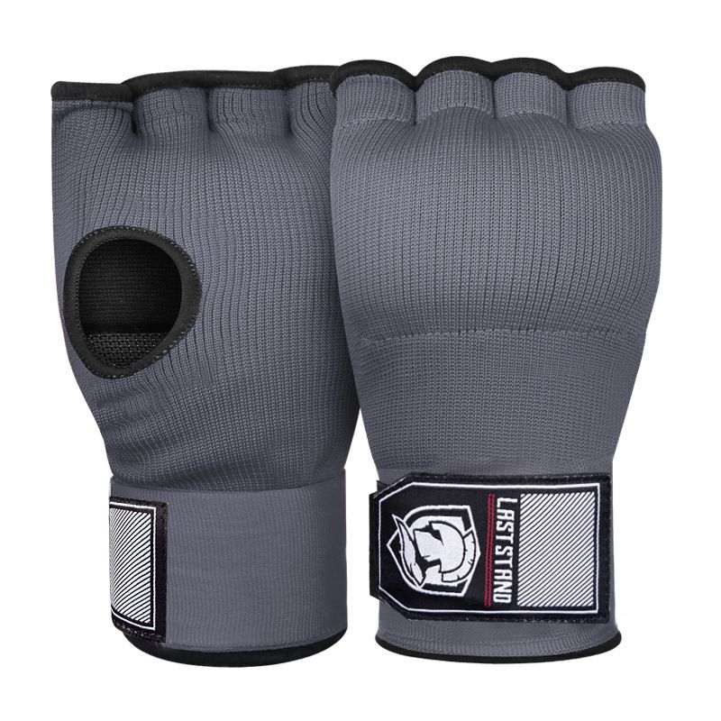 Muay Thai Fighting Gel Glove Half Finger Gloves Men And Women Lazy Hand Wraps With Fist Peak Shield Hand Cloth Two-in-One_desvips.com
