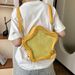 Yellow Star PU Leather Shoulder Bag Cute Teenage Kawaii Women Schoolbag Knapsack Y2K Spicy Girl Travel Backpack_desvips.com