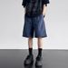American Style Zipper Cargo For Men, Summer Thin Trendy Brand Casual Workwear Pants, Loose Waterproof Buttoned_desvips.com
