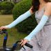 Cooling Arm Sleeves With Finger Cover - Breathable Sun Protection For Driving & Cycling - Unisex Uv Blocking Gloves (Loose Fit Sports Ice Sleeves)_desvips.com