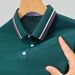 Men's Summer New Business Polo Shirt Turn-Down Collar Ice Silk Quick-Dry Short Sleeve T-Shirt Men_desvips.com